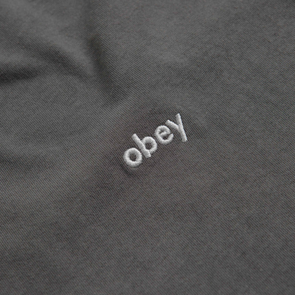 Obey Lowercase Pigment Tee Ss: Pigment Digital Black_2