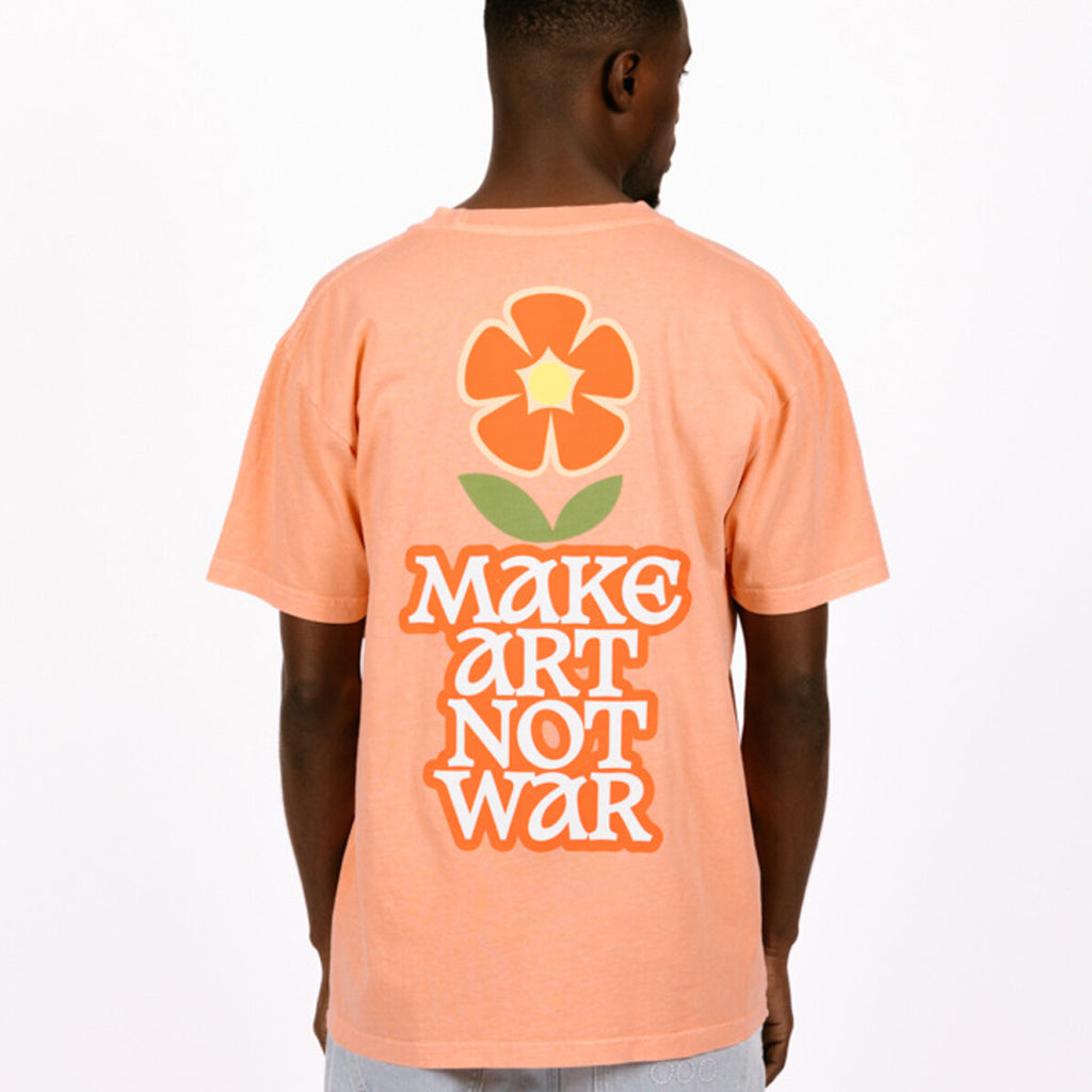 Obey Make Art Not War Flower: Pigment Peach Parfait (Back)