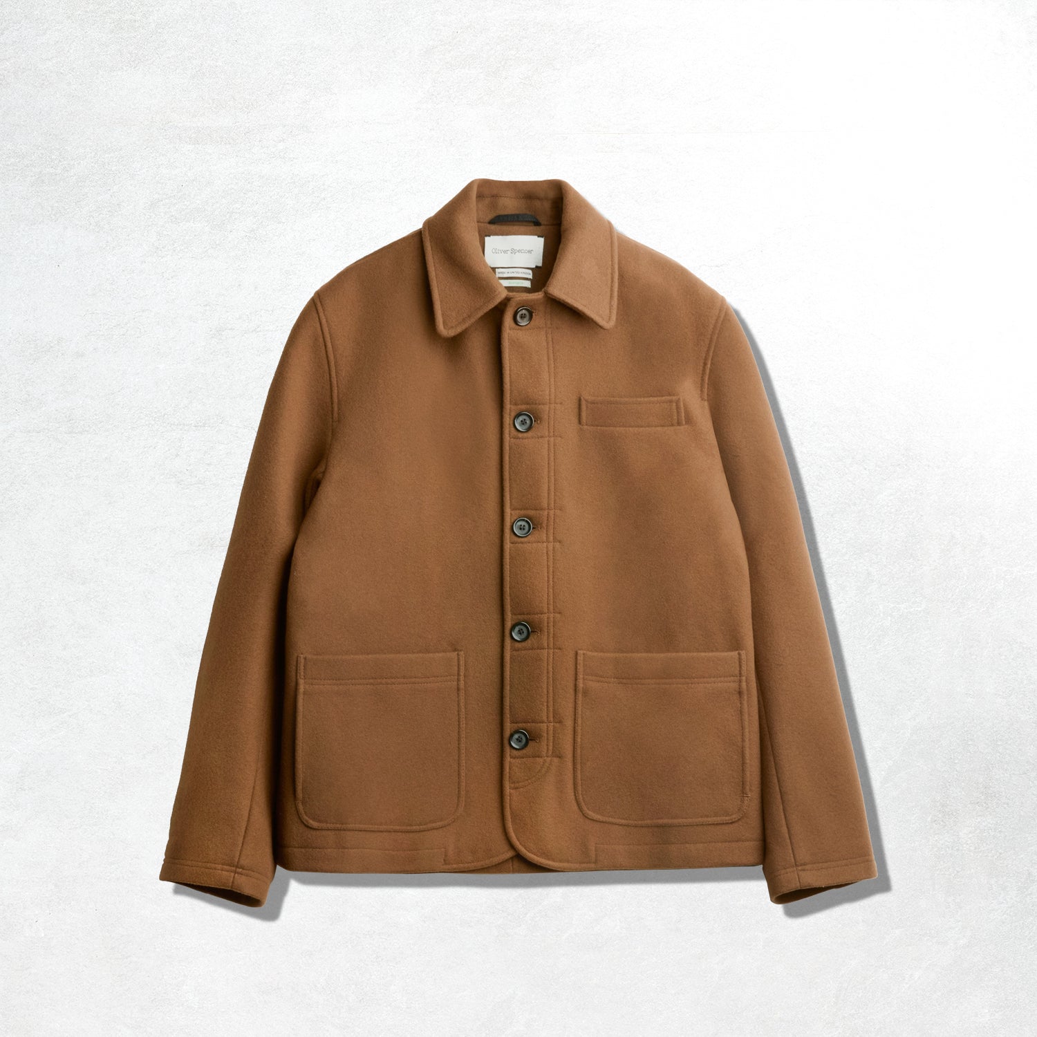 Oliver Spencer ウールジャケット Made in England Oliver Spencer Lambeth Jacket – Mosedale Navy Recycled Wool