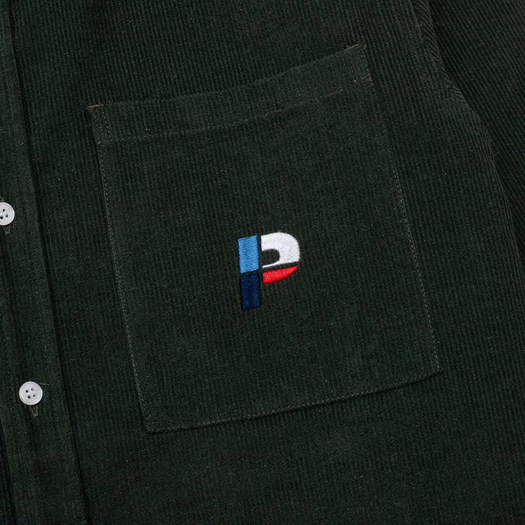 Parlez Quest Cord Shirt: Army Green_2