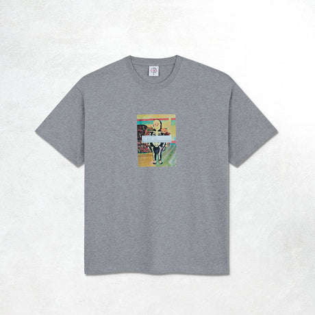 Polar Skeleton Kid Tee: Heather grey