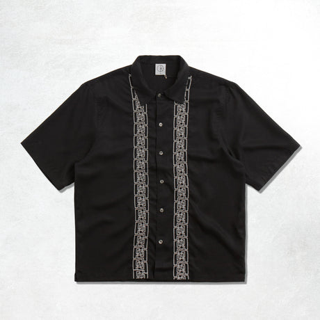 Polar Bowling Shirt Double P: Black / White