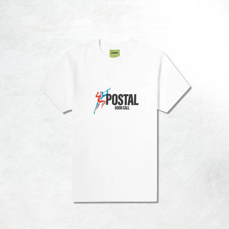 Postal Outline Logo Tee: White
