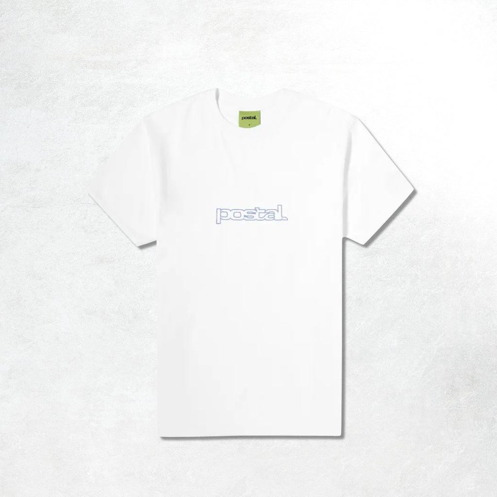 Postal Outline Logo Tee: White