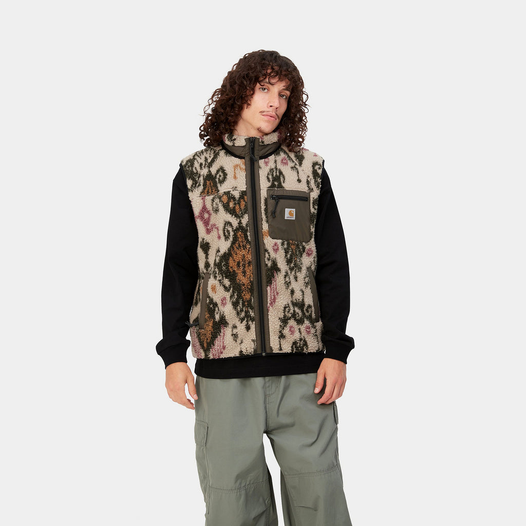 Carhartt WIP Prentis Vest Liner: Baru Jacquard/Wall/Cypress_3