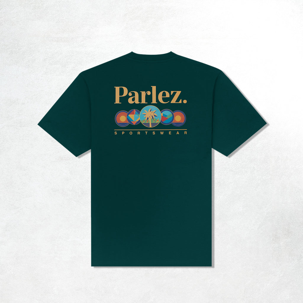 Parlez Reefer T-Shirt: Deep Green (Back)