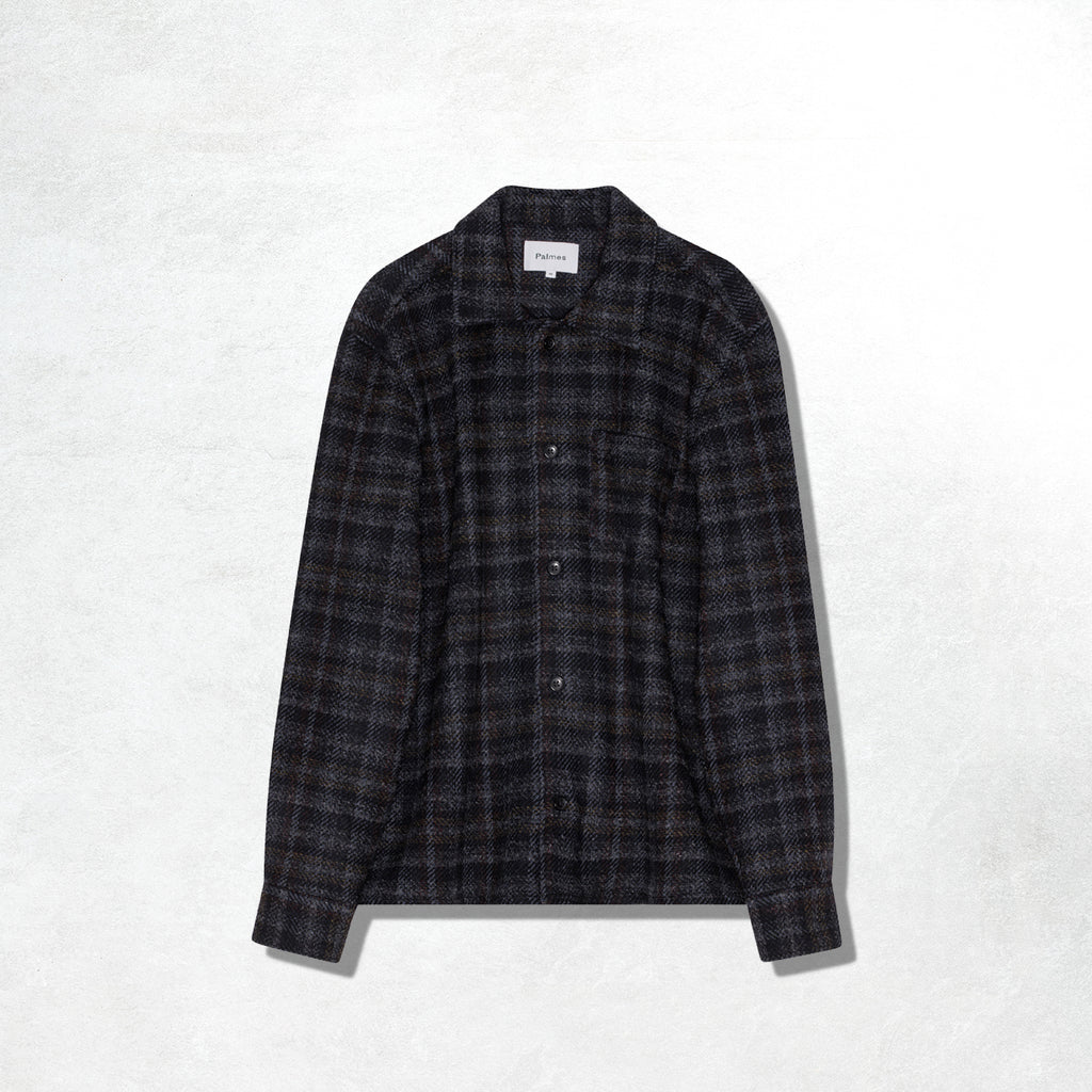 Palmes Rocco Overshirt: Black Check