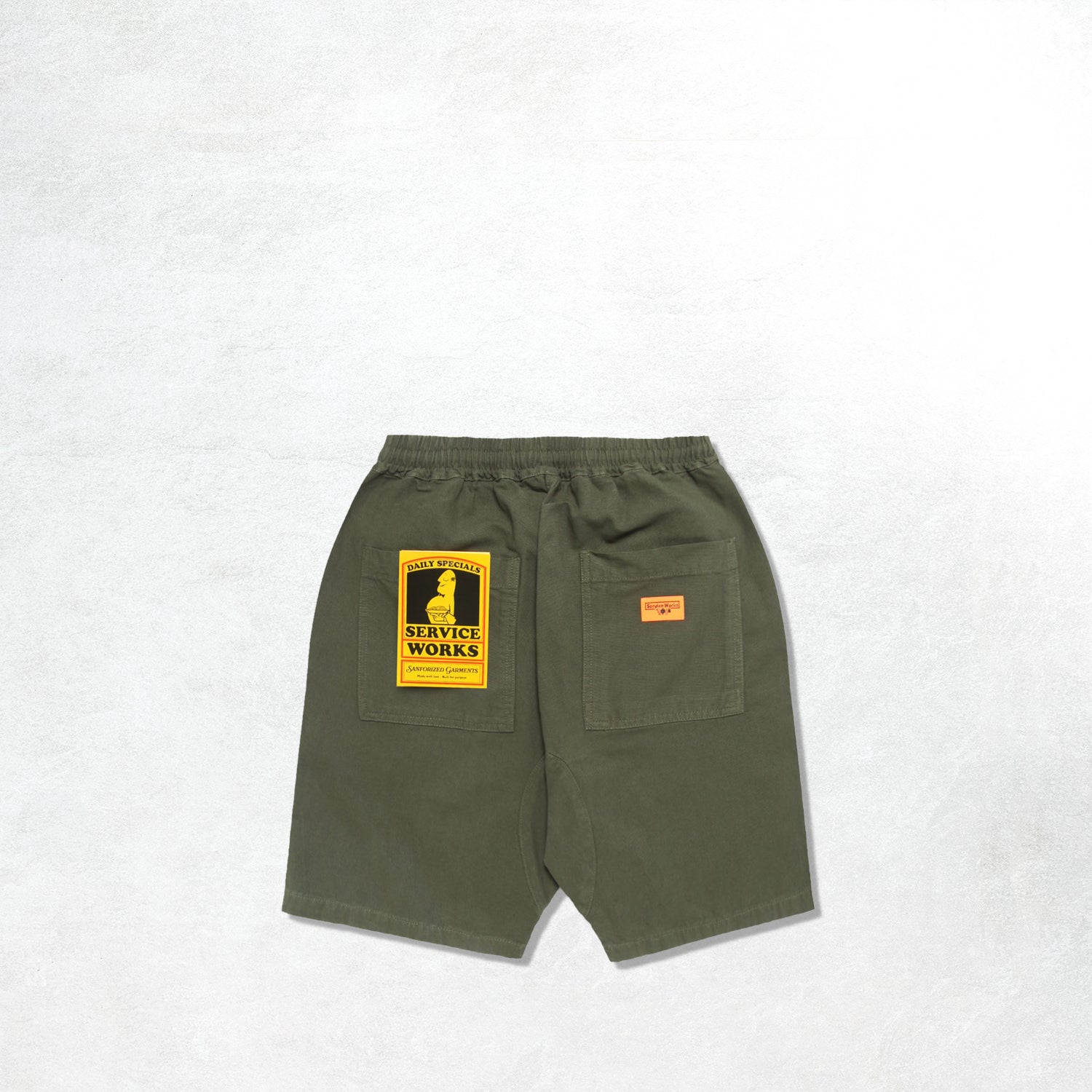 Service Works Classic Chef Shorts: Olive