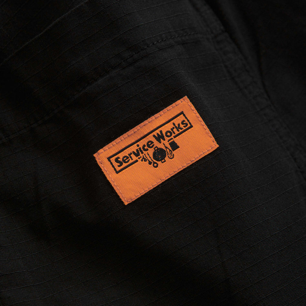 Service Works Ripstop Chef Shorts: Black_4