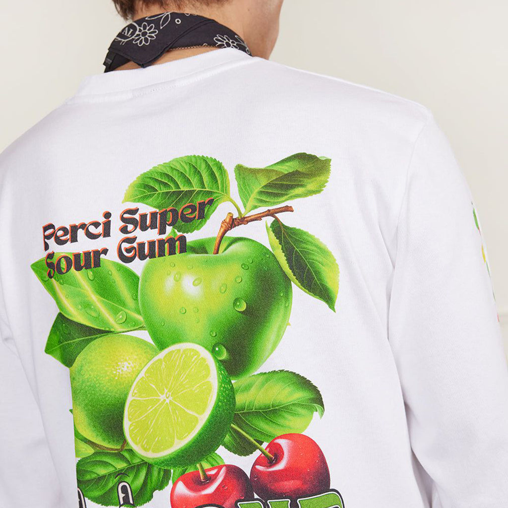 Sour Fruits Long Sleeve T Shirt | Organic Cotton | White_4