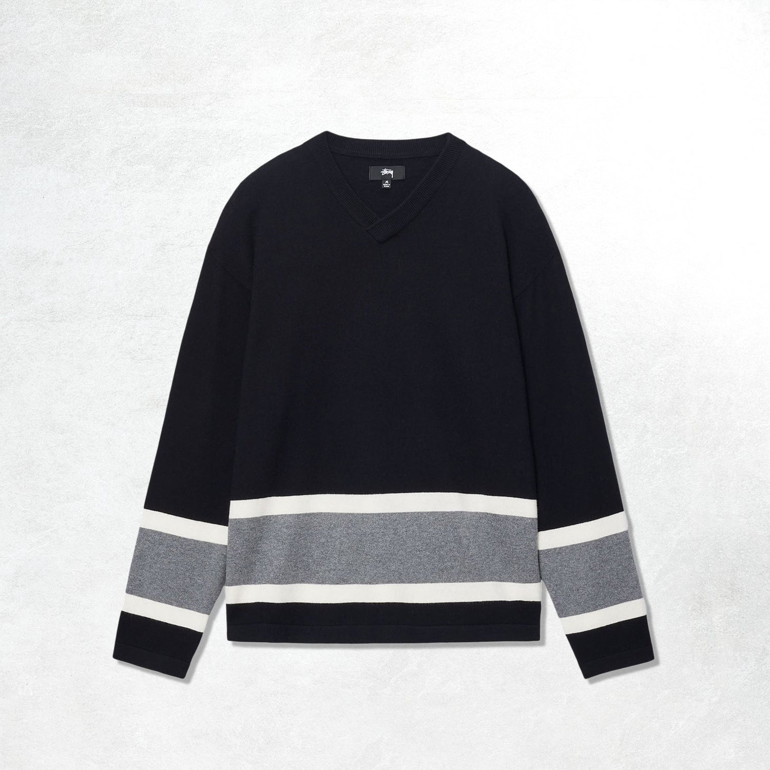 Stussy Hockey Sweater: Black – The Union Project