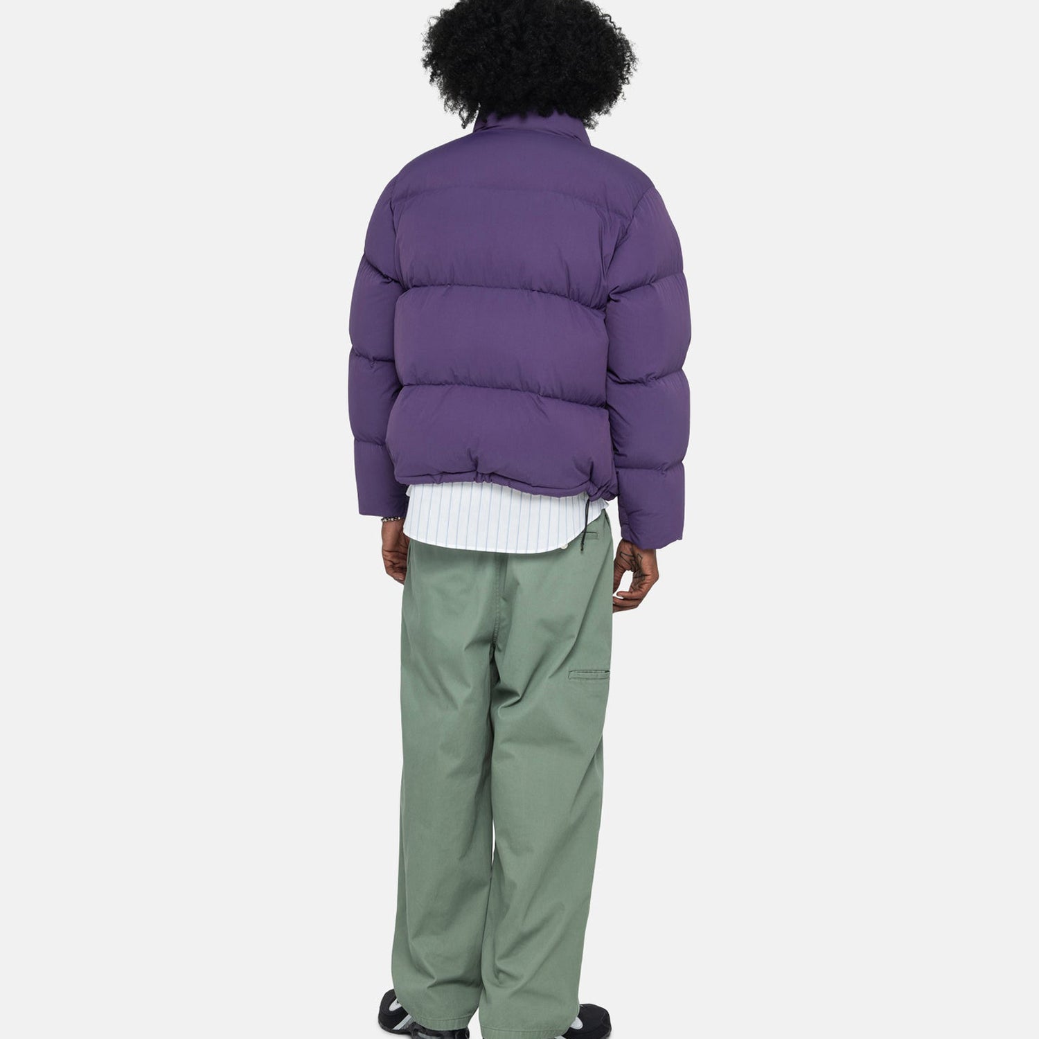 Stussy Nylon Down Puffer: Purple – The Union Project