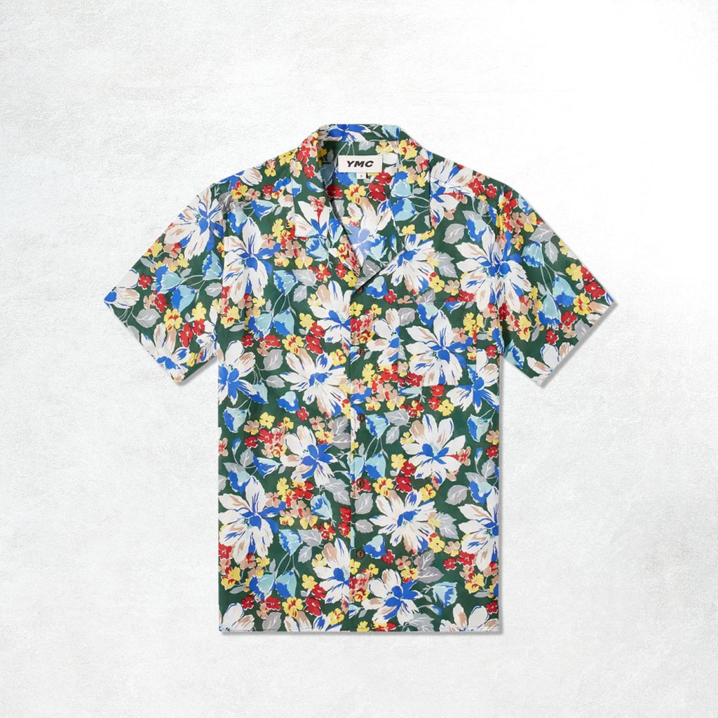 YMC Malick Shirt: Floral Multi(Front)