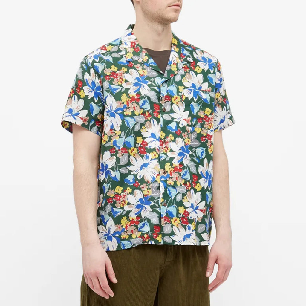 YMC Malick Shirt: Floral Multi
