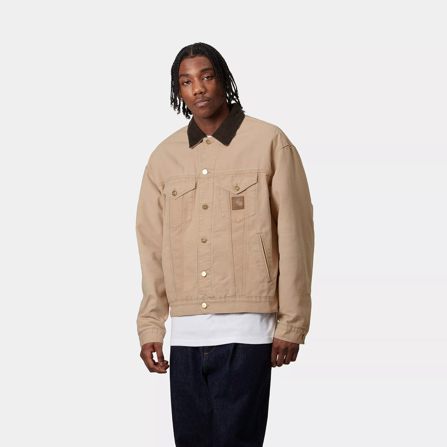 Carhartt WIP Dayton Trucker Jacket: Dusty H Brown / Tobacco – The