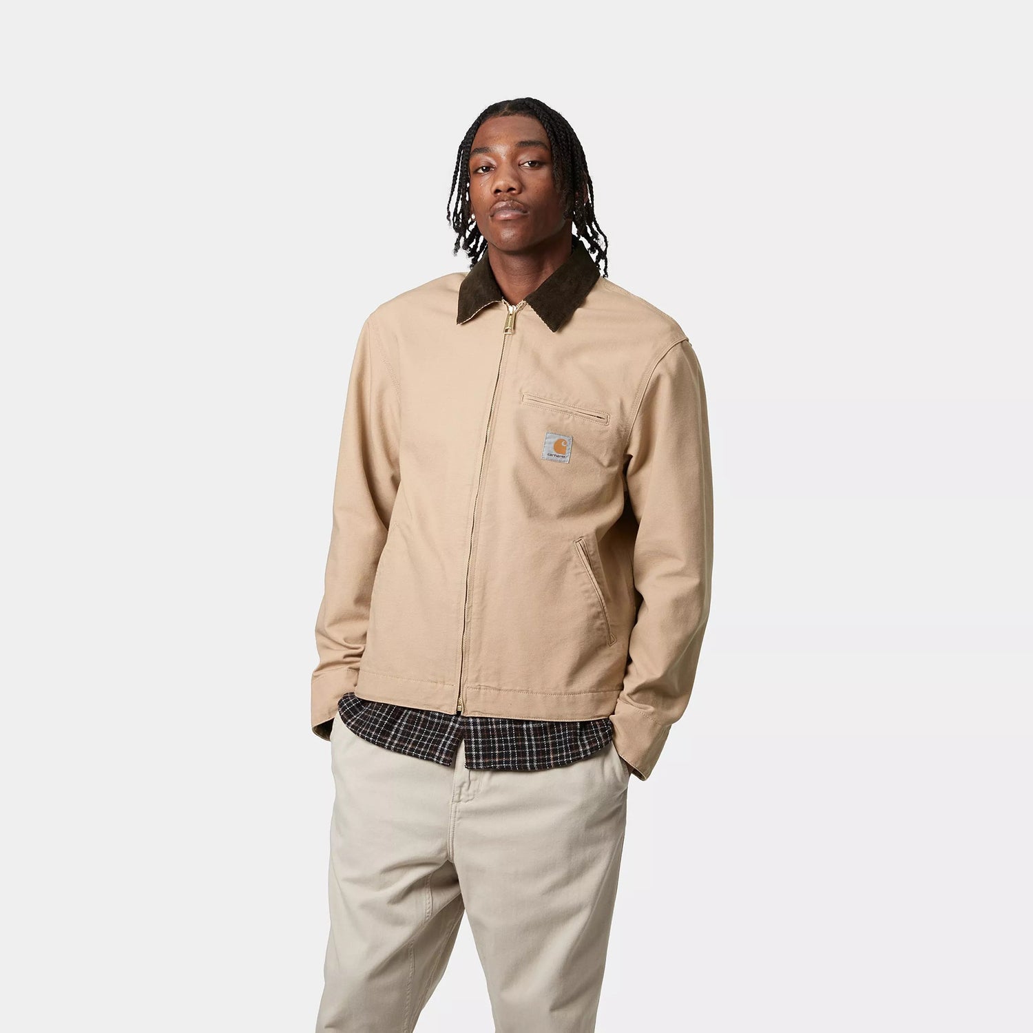 Carhartt WIP Detroit Jacket: Dusty H Brown / Tobacco – The Union