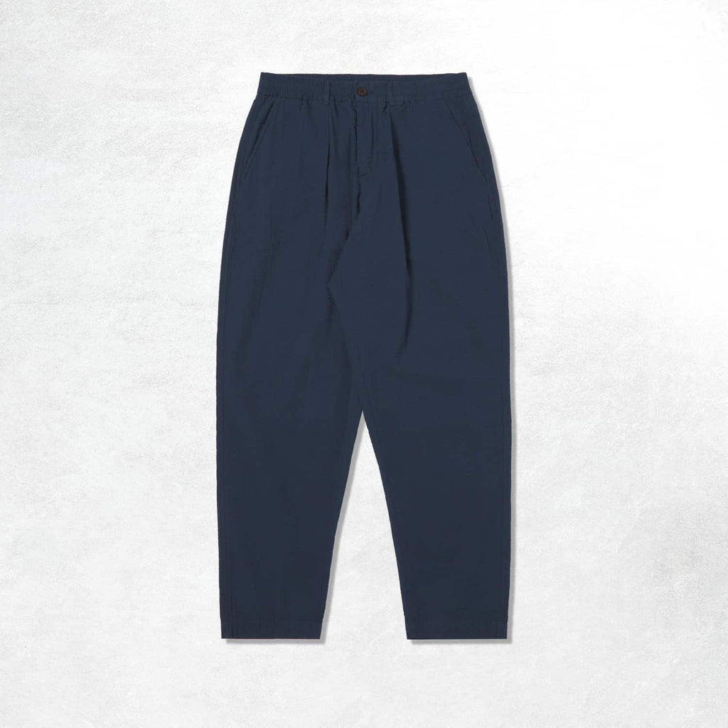 Universal Works Hi Water Trouser: Navy Twill (Front)