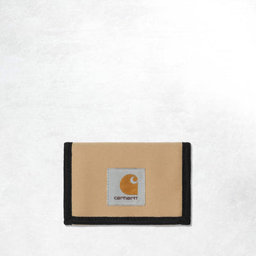 Carhartt WIP Alec Wallet: Dusty H Brown