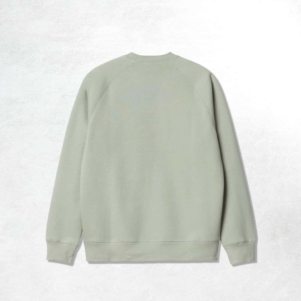 Carhartt WIP Chase Sweat: Agave / Gold (Back) 