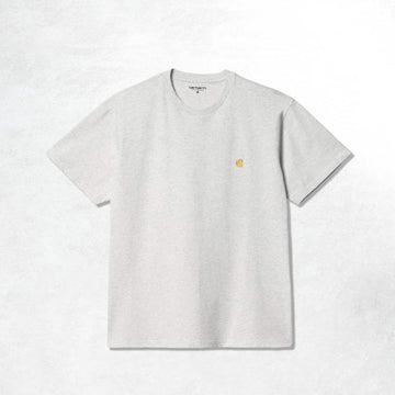 Carhartt WIP Chase T-Shirt: Ash Heather / Gold (Front)