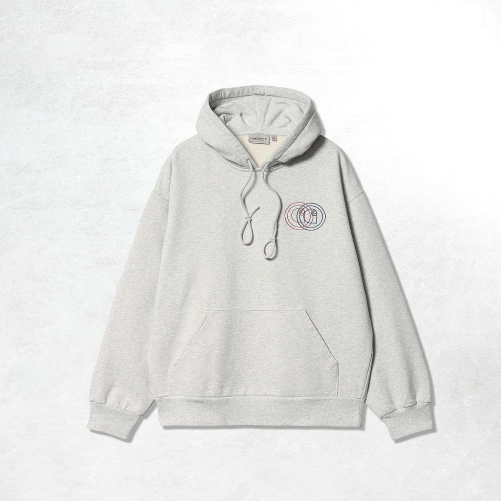 Carhartt WIP Hooded Duel sweat: Ash Heather (Front)