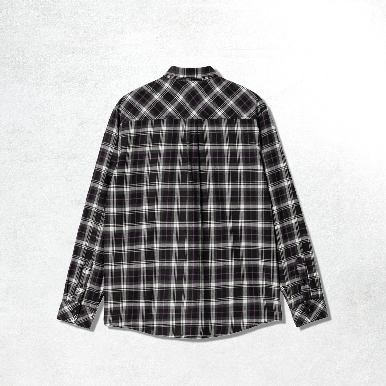 Carhartt WIP L/S Lermond Shirt: Lermond Check, Wax / Black (Back)