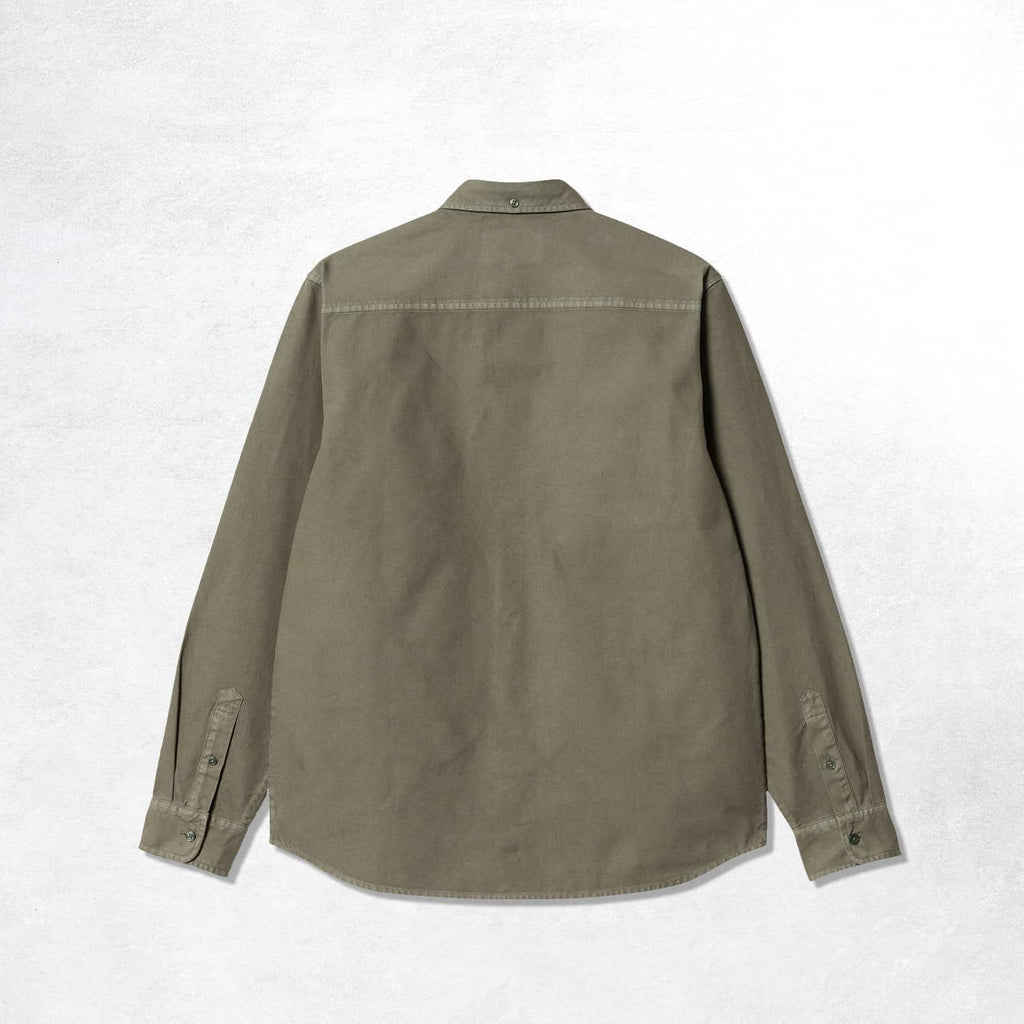 Carhartt WIP L/S Bolton Shirt: Salvia (Back)