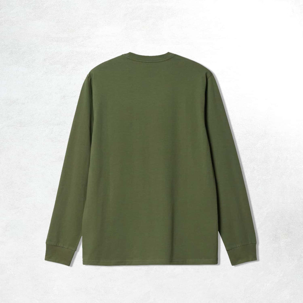 Carhartt WIP L/S Pocket T-Shirt: Kiwi (Back)