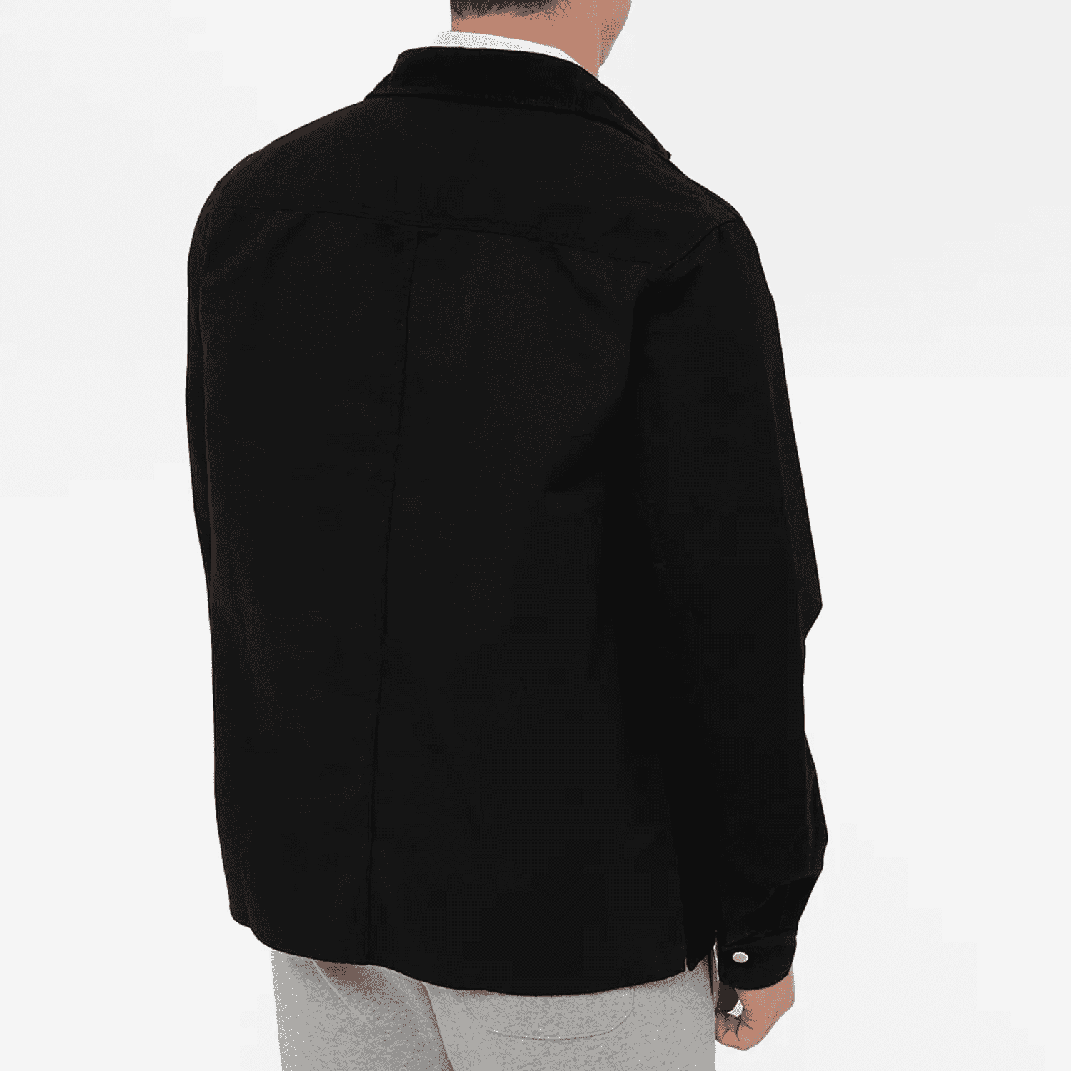 Carhartt WIP Medley L/S Shirt Jacket: Black Garment Dyed_Model_2