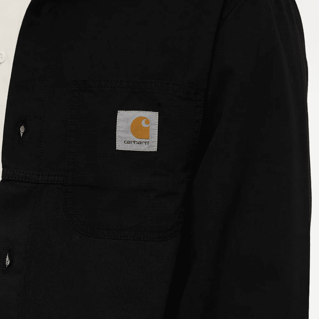 Carhartt WIP Medley L/S Shirt Jacket: Black Garment Dyed