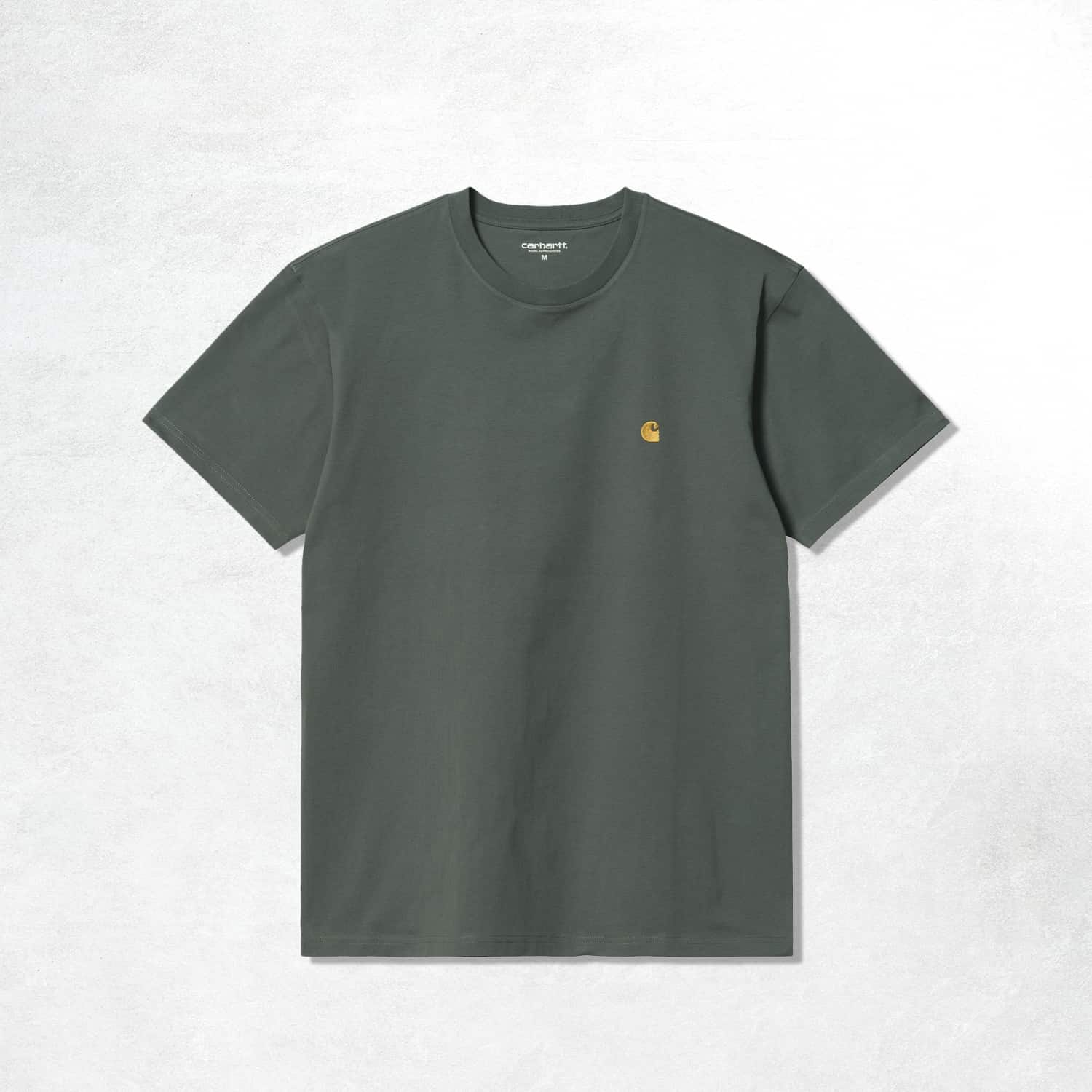Carhartt WIP S/S Chase T-Shirt: Jura / Gold (Front)