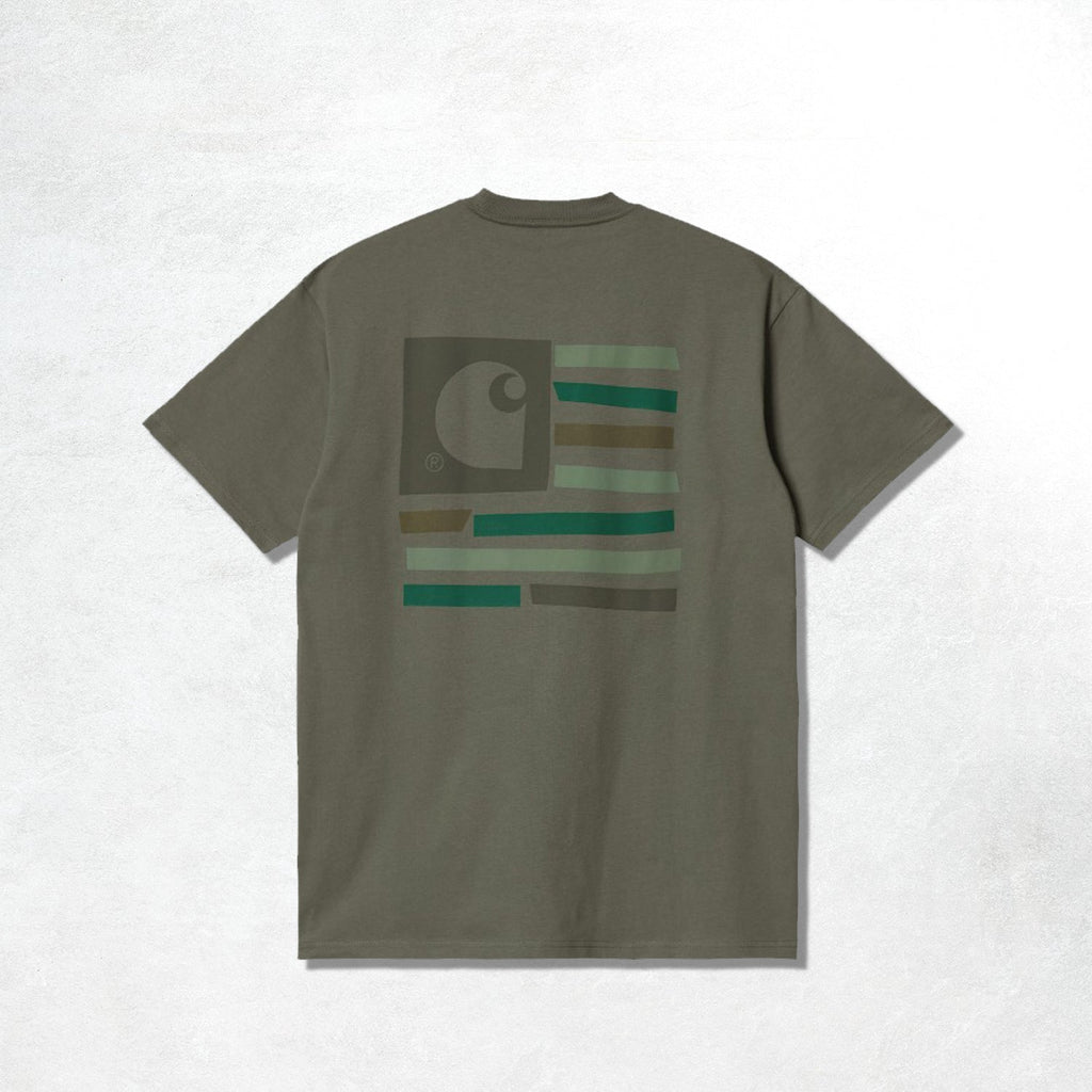 Carhartt WIP S/S Medley State T-Shirt: Thyme (Back)