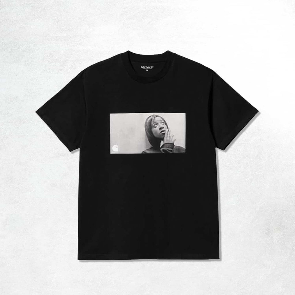 Carhartt WIP S/S Archive Girl T-Shirt: Black (Front)