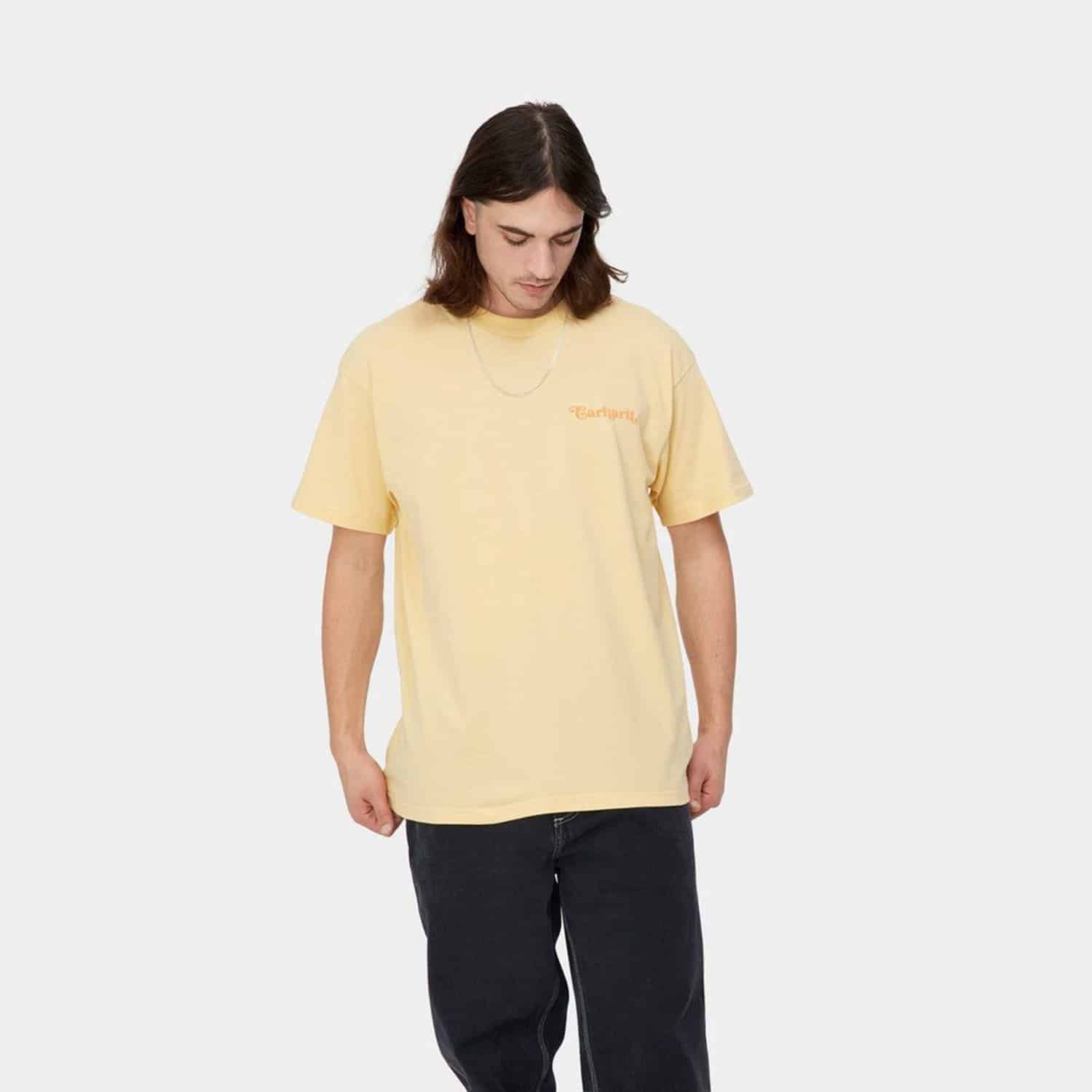 Carhartt WIP S/S Fez T-Shirt: Citron_Model