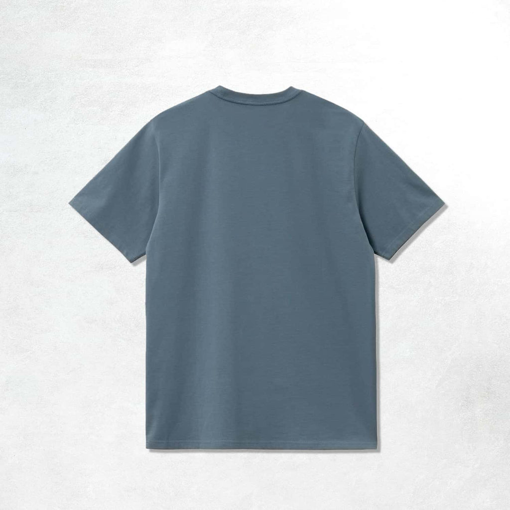 Carhartt WIP S/S Pocket T-Shirt: Storm Blue (Back)