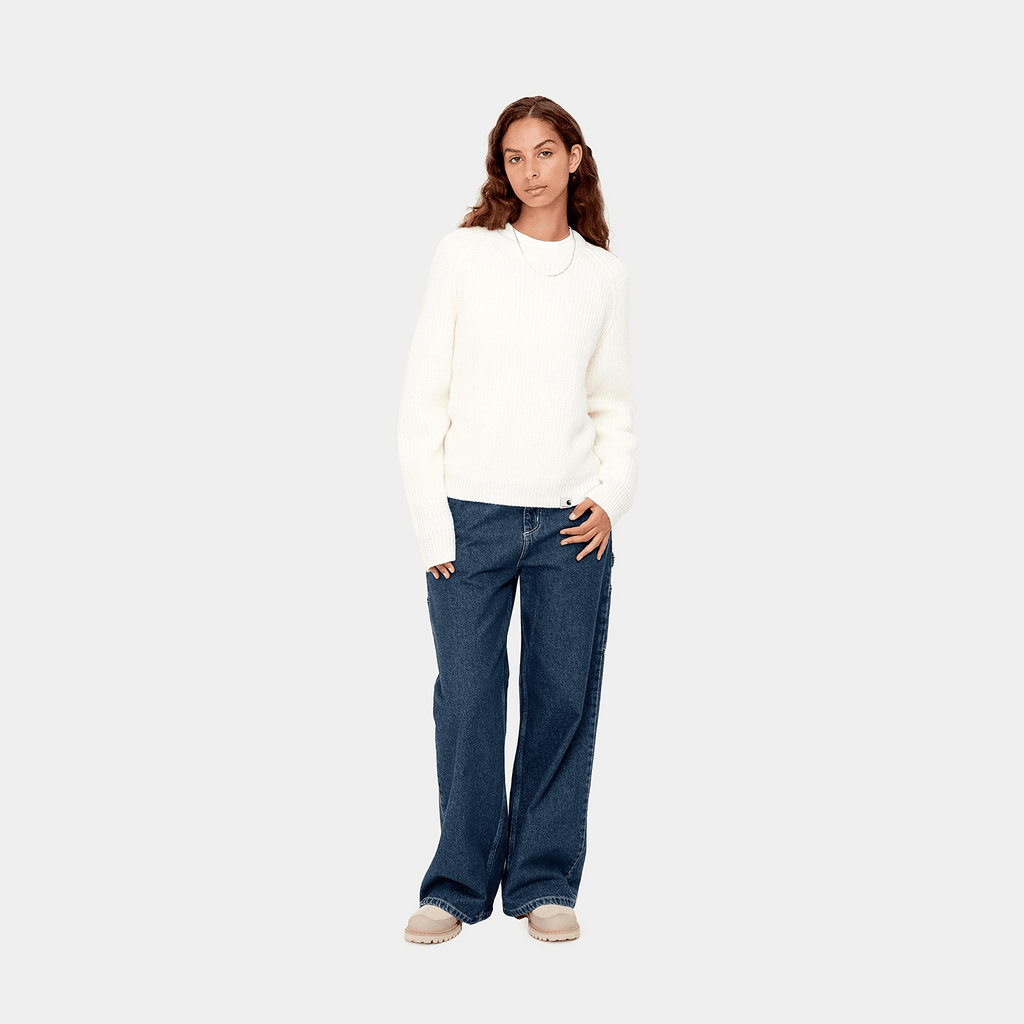 Carhartt WIP Womens Jens Pant: Blue Stone Washed_Model