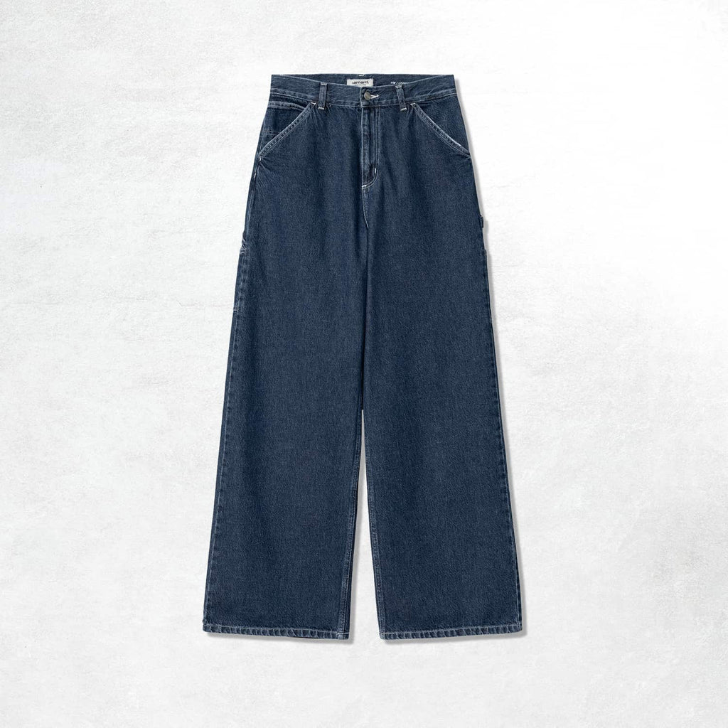 Carhartt WIP Womens Jens Pant: Blue Stone Washed (Front)