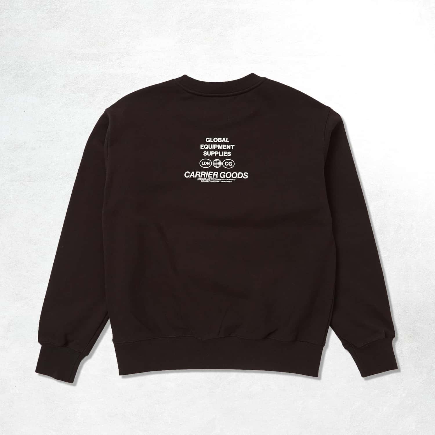 Carrier Goods Core Logo Crew Sweatshirt: Black (Back)