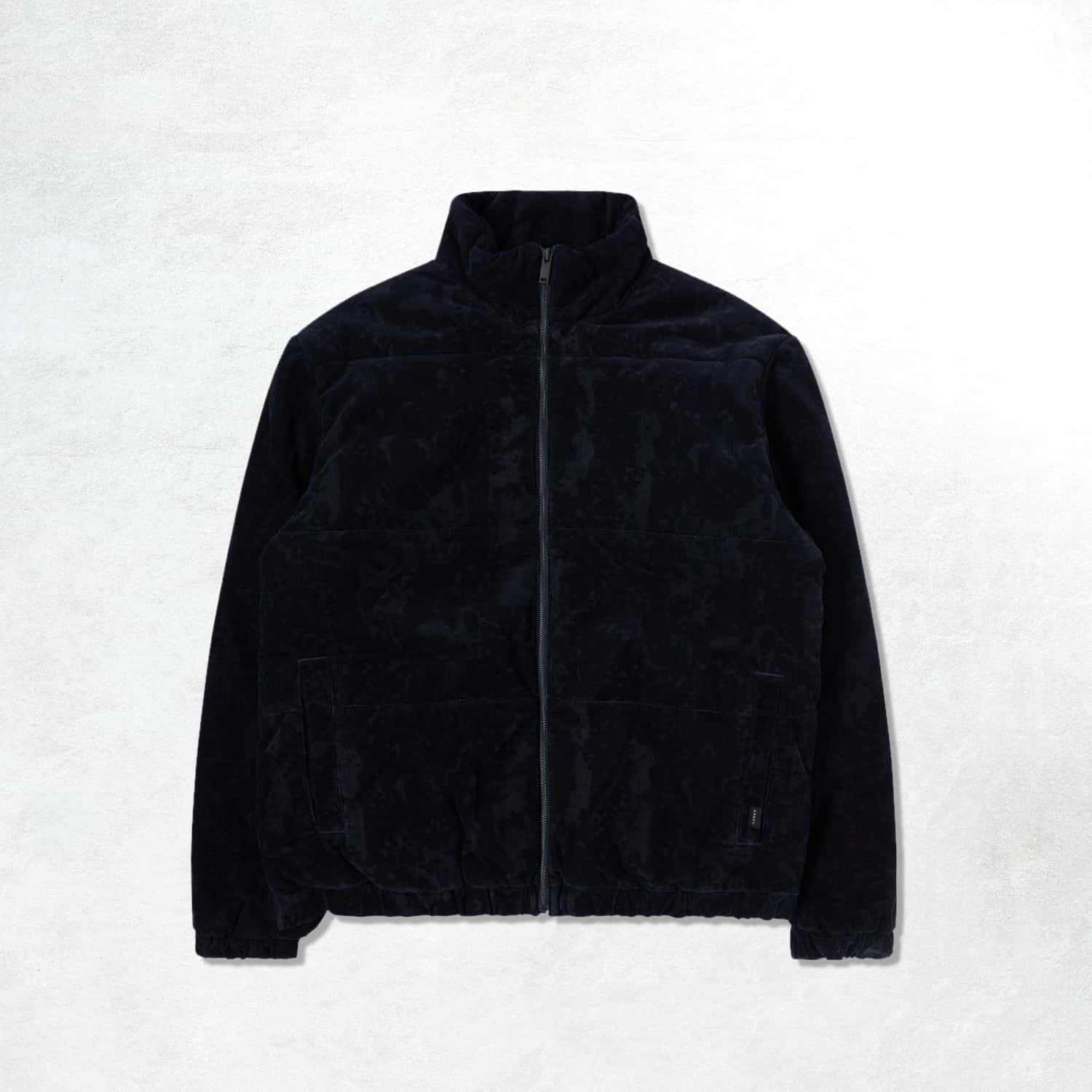 Edwin Attakai Puffa Jacket: Dark Navy (Front)