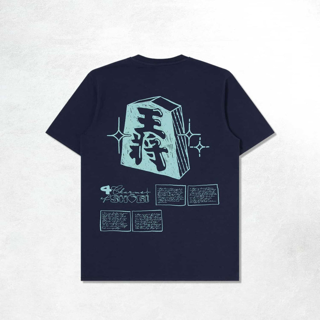 Edwin Shogi TS Single Jersey: Maritime Blue (Back)