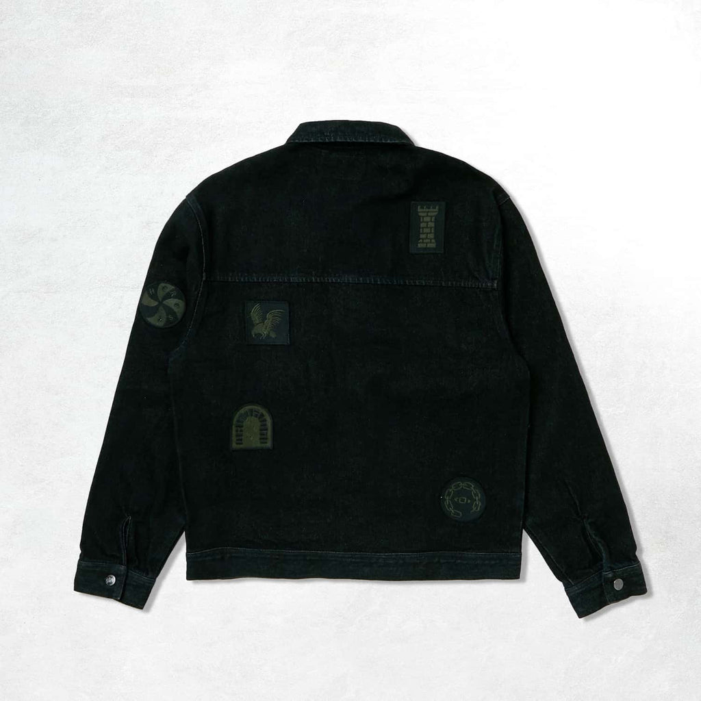 Heresy Battle Denim Jacket: Black (Back)