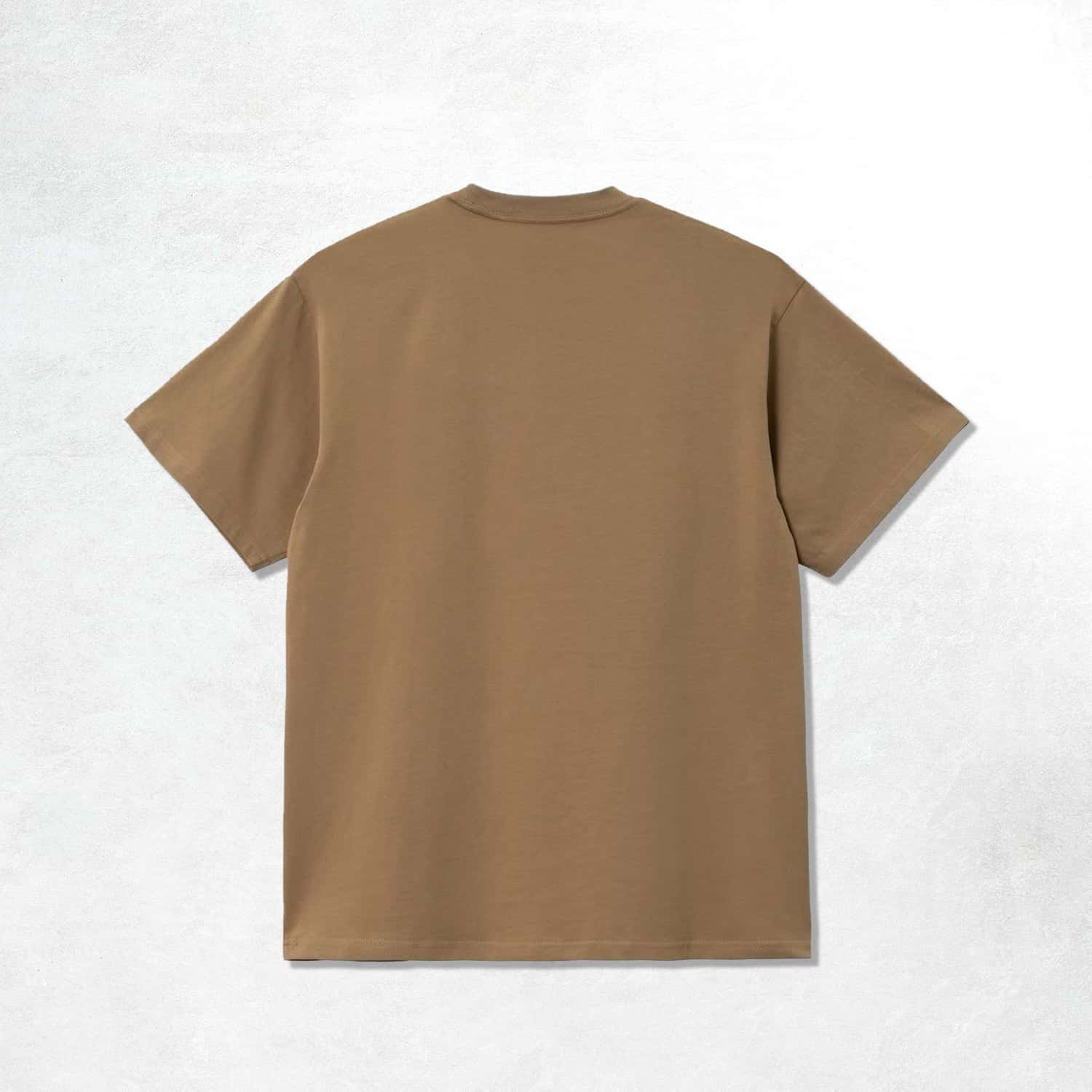 Carhartt WIP S/S Script Embroidery T-Shirt: Buffalo / White (Back)