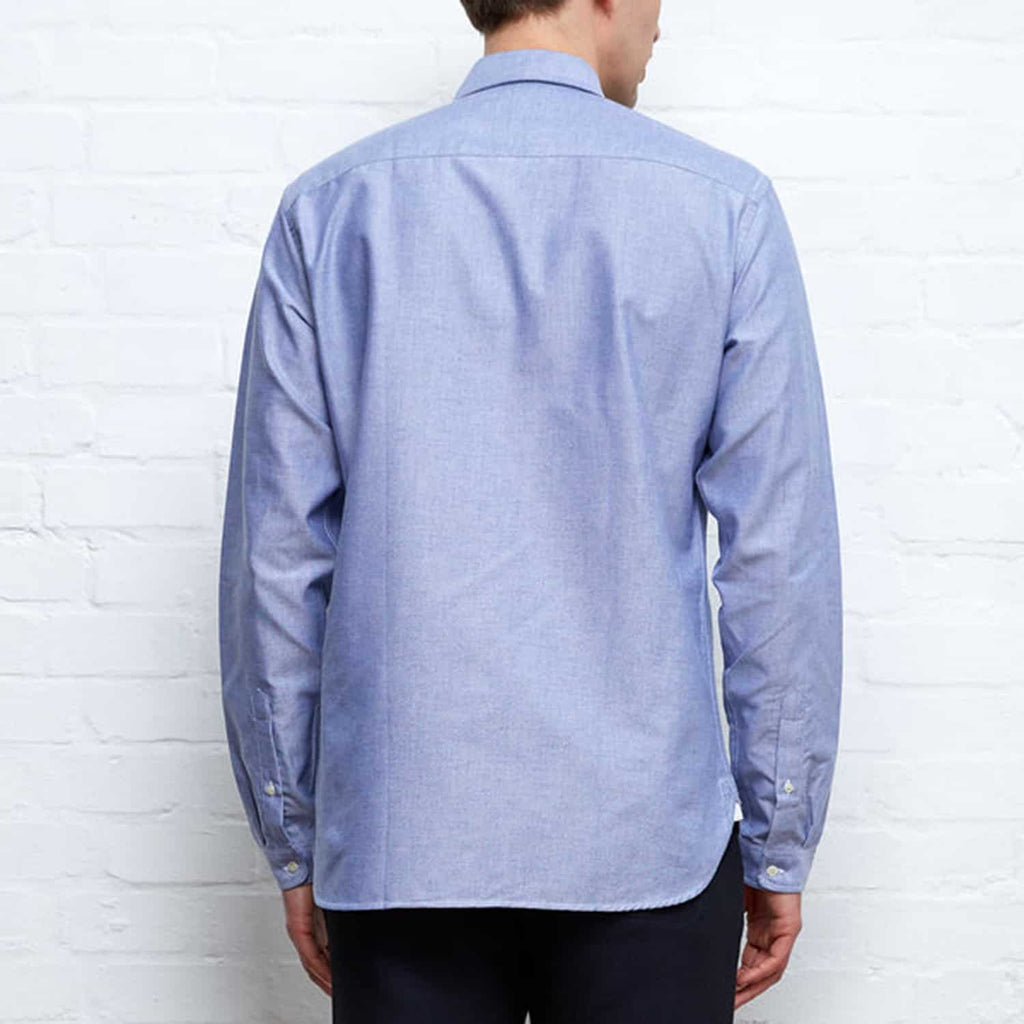 Oliver Spencer Brook Shirt: Brecon Blue_Model_1