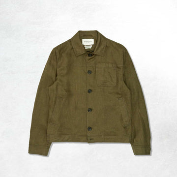 Oliver Spencer Buffalo Jacket: Green (Front)