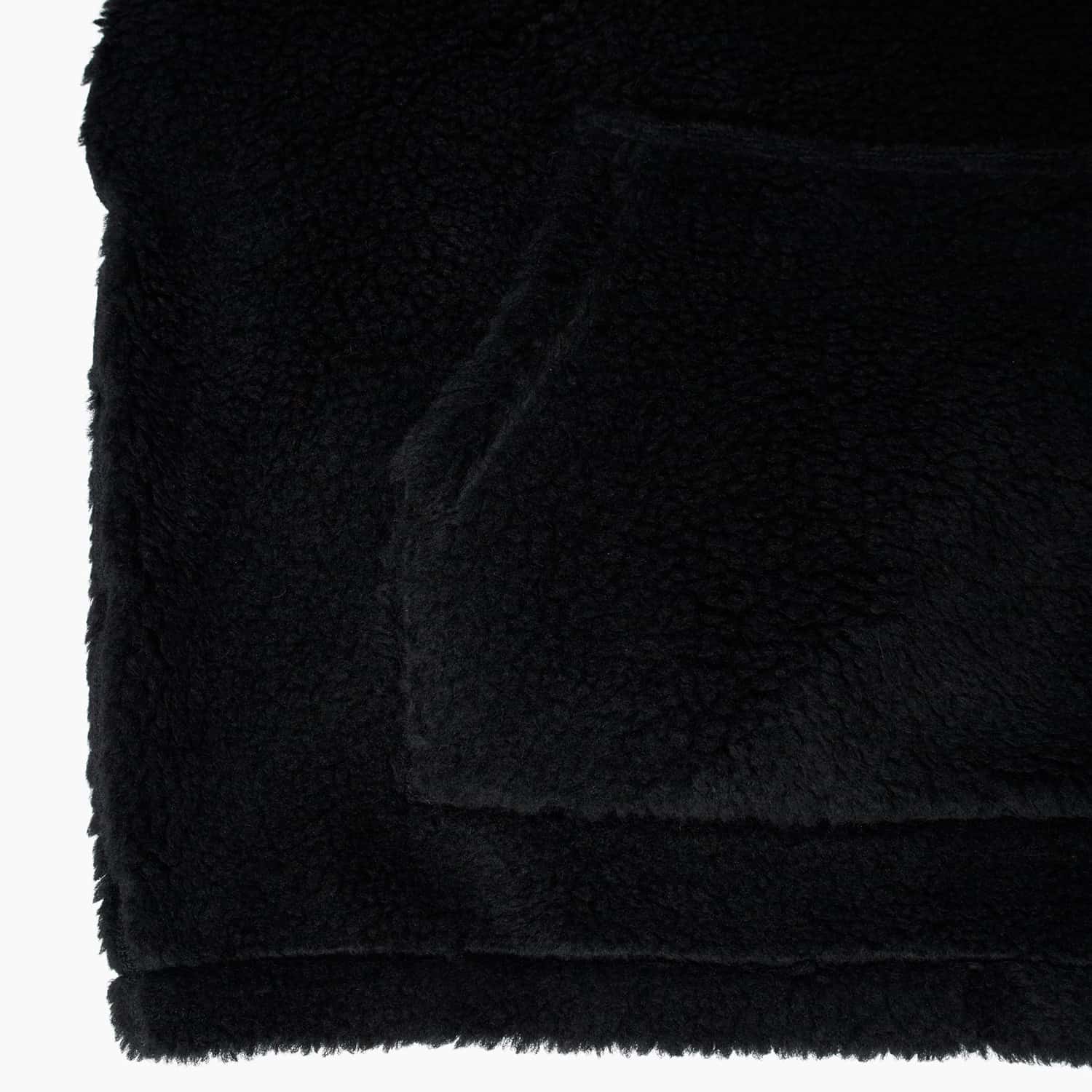 Parra Mirrored Flag Logo Polar Fleece Hooded Pullover: Black_1