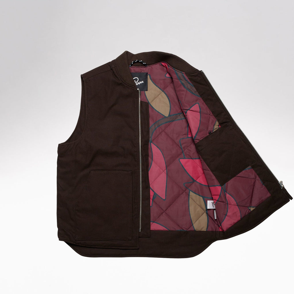 Parra The Secret Garden Vest: Chocolate (Inside)
