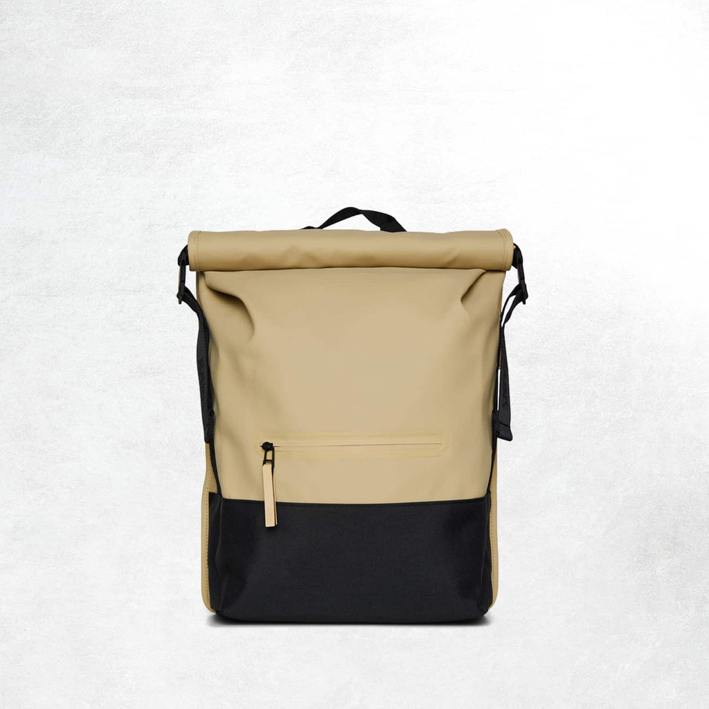 Rains Trail Rolltop Backpack: Sand (Front)