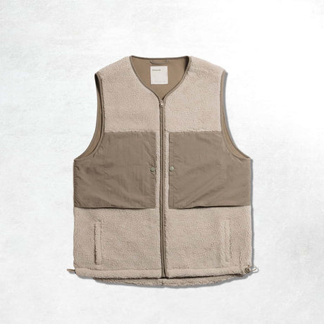 Satta Quasi Vest: Pebble Beige (Front)