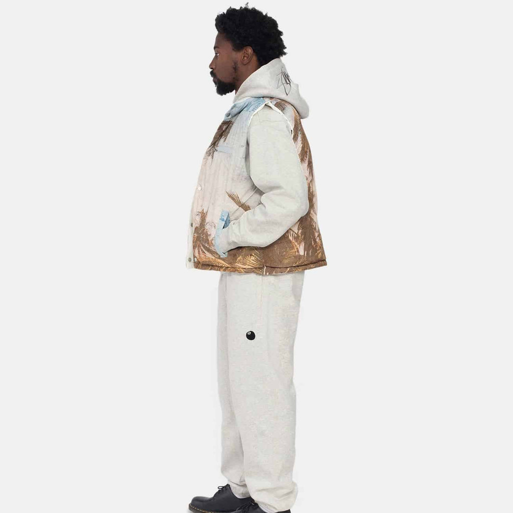 Stussy 8 Ball App. Pant: Ash Heather_Model_2