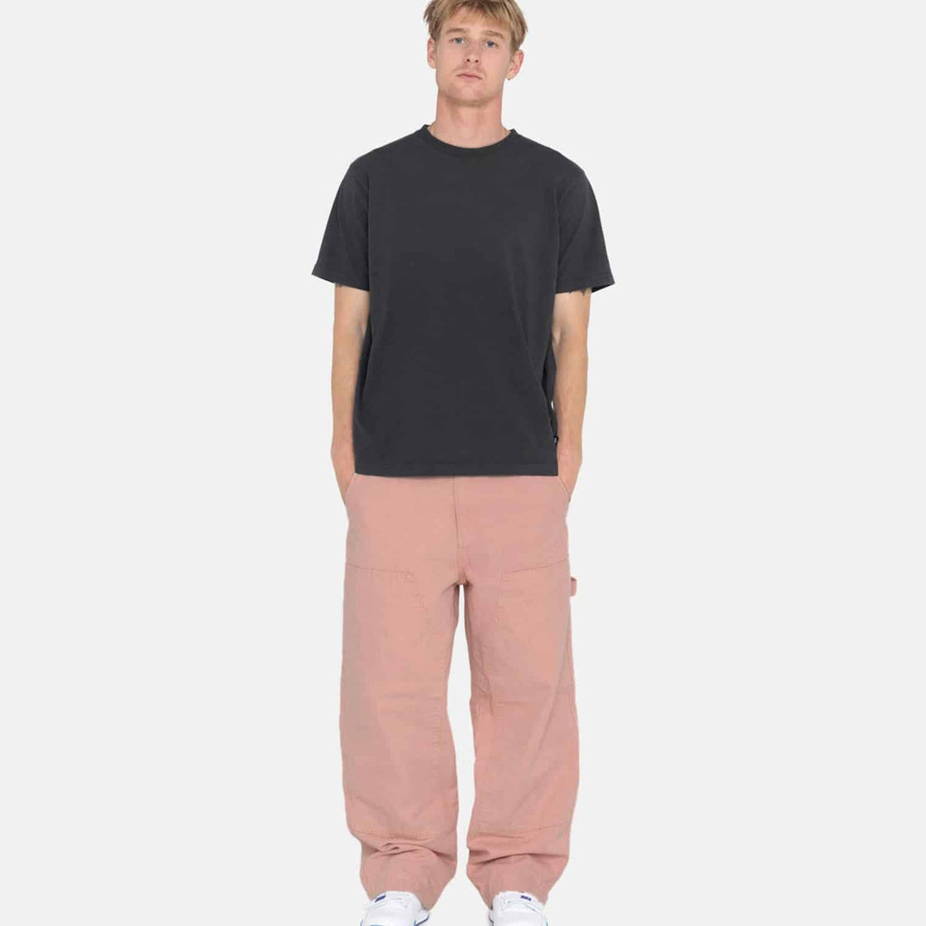 Stussy Canvas Work Pant: Salmon_Model